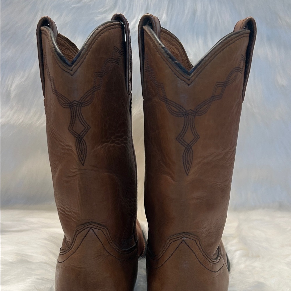 Ariat Women’s Cognac Heritage Roper Cowboy Boots Size 6.5 - Picture 3 of 10